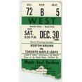 thumbnail image 1 of Boston Bruins Vs. Toronto Maple Leafs Vintage Ticket Stub Maple Leaf Gardens 1989, 1 of 1