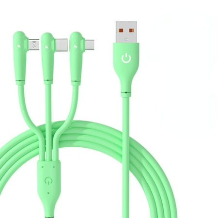 

SHENZHHONGCYC Efficient and Durable 3-in-1 Silicone Macaron Fast Data Transfer and Quick Charge Support Charging Cable for Huawei Xiaomi Phone - A Magic Solution