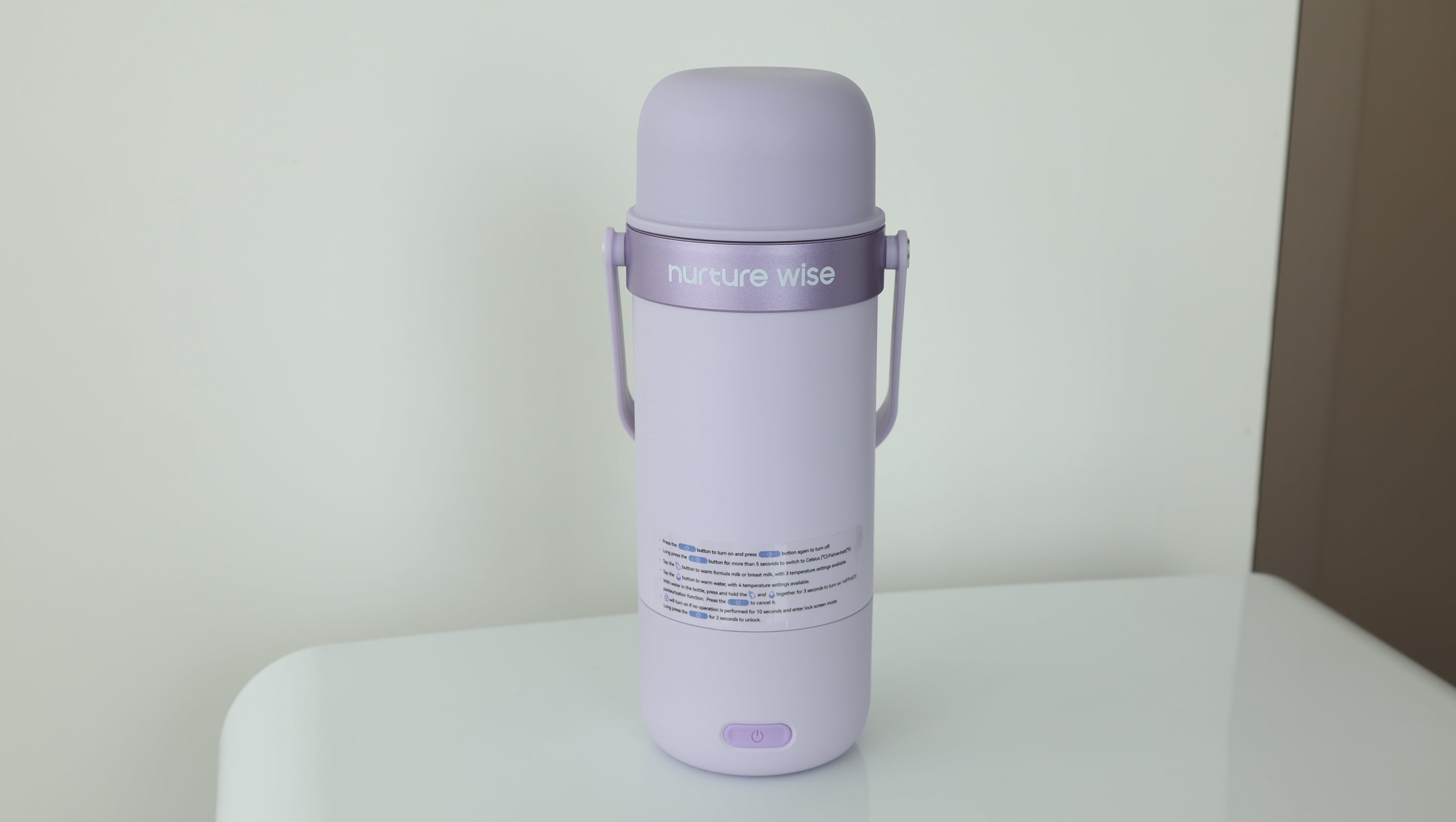 nurture wise Portable Bottle Warmer for Travel, Baby Milk Warmer with Fast Heating & Long Battery Life, 17 Ounces Large Capacity Bottle Warmer with Long-Lasting Keep Warm Function, Green