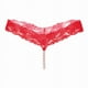 thumbnail image 5 of Ropa interior de encaje de cuerda Sexy para mujer, con lazo trasero Bragas, tanga con parte trasera en T, lencería transparente, bragas lindas con perlas, nuevo, 5 of 5
