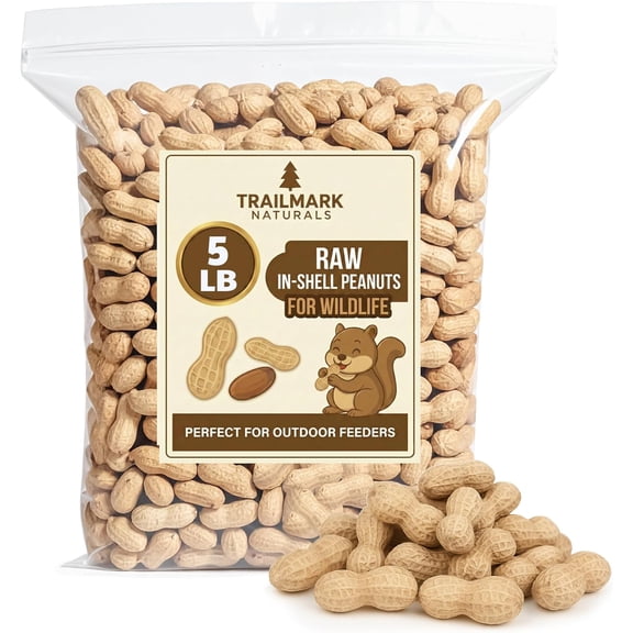 Trailmark Naturals Raw In-Shell Peanuts for Wildlife, 5 lb