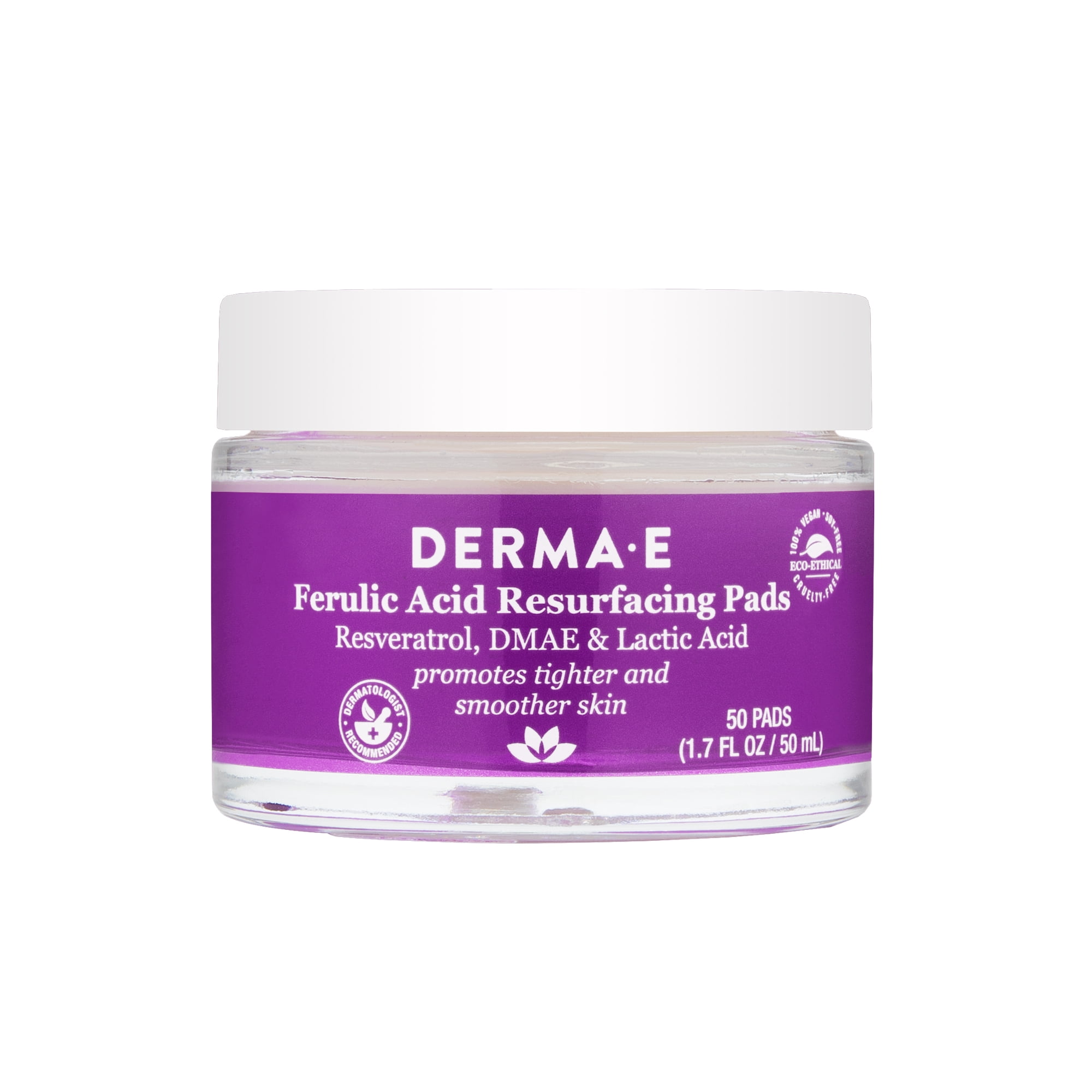 Derma E Ferulic Acid Resurfacing Pads, 1.7 Oz