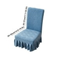 thumbnail image 3 of Sltwyw Stretchable Removable Washable Chair Covers - Universal Fit for Dining Chairs, Kitchen, Banquet & Hotel Furniture Protectors (4-Pack), 3 of 6