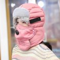 thumbnail image 1 of Sombreros de bombardero, sombrero de caza, gorro de invierno con orejeras, trampero con protector facial y gafas protectoras para actividades al aire libre, unisex., 1 of 4