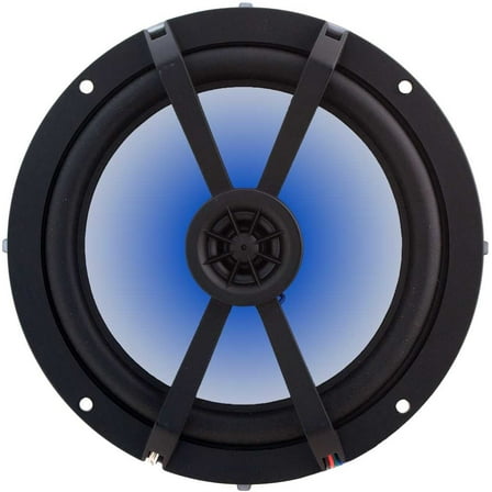 Kicker 45BKM614L 6-1/2" KM Series 2-Way Marine LED Speaker - Price is per Single Unit (1 Speaker)