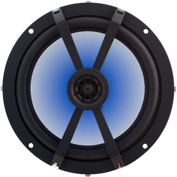 Kicker 45BKM614L 6-1/2" KM Series 2-Way Marine LED Speaker - Price is per Single Unit (1 Speaker)