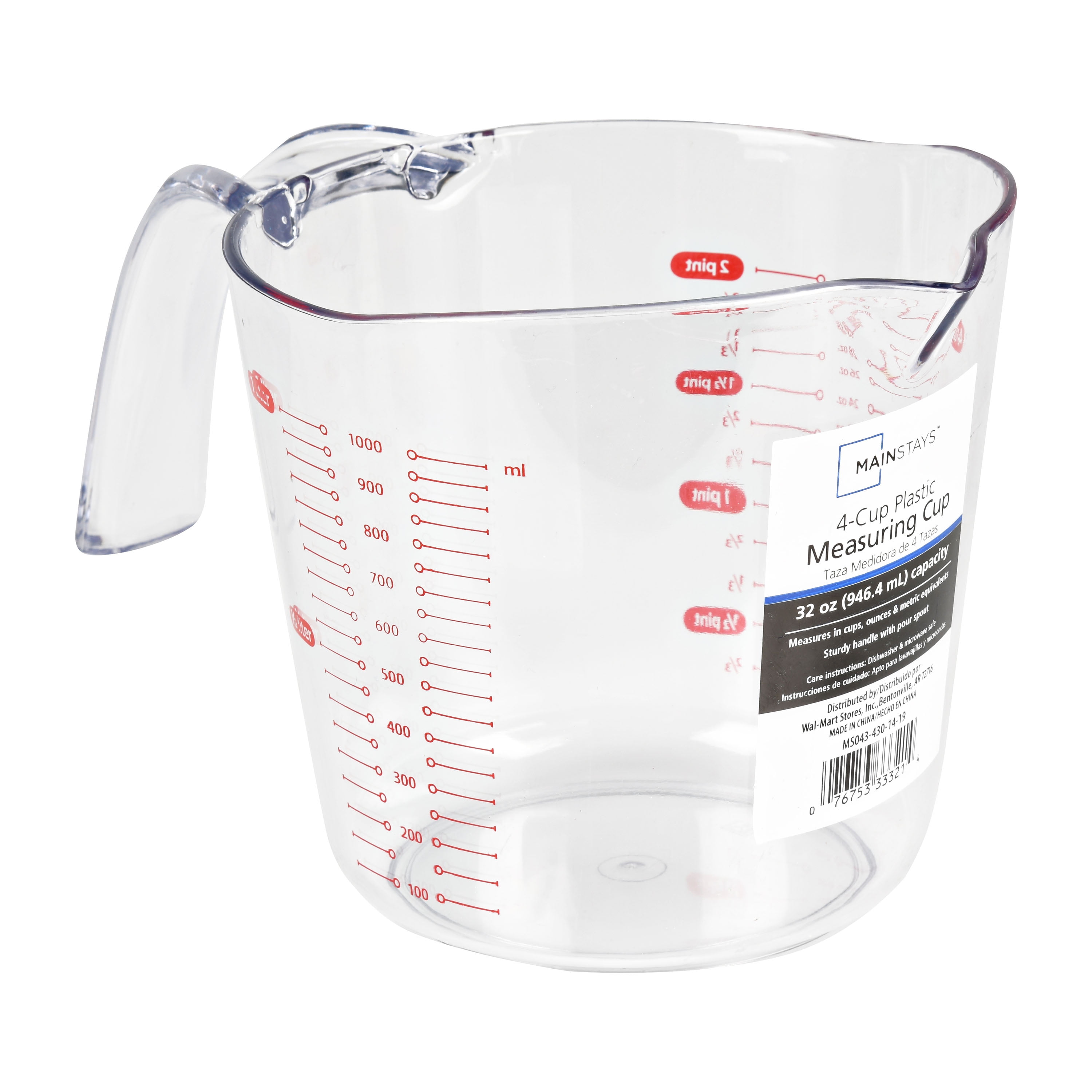 Mainstays 4 Cup Measuring Cup