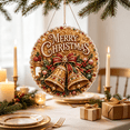 thumbnail image 2 of DIY Christmas Pearl Diamond Art Hanging Ornament Kit, Golden Bell Bow Holiday Hanging Ornament, Pearl‑Bead Diamond‑Painting Set for Adults & Kids Xmas DIY Projects, 2 of 6