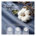 thumbnail image 3 of Juego De Sábanas Queen Size Algodón Mercerizado Premium 450 Hilos Esquimal, Certificación Oeko-tex, Azul Marino, 3 of 7