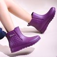 thumbnail image 2 of Willtoo Women Waterproof Short Rain Boots, Lightweight Non‑Slip Ankle Rain Booties, Elastic Weather‑Resistant Outdoor Rain Shoes, 2 of 6