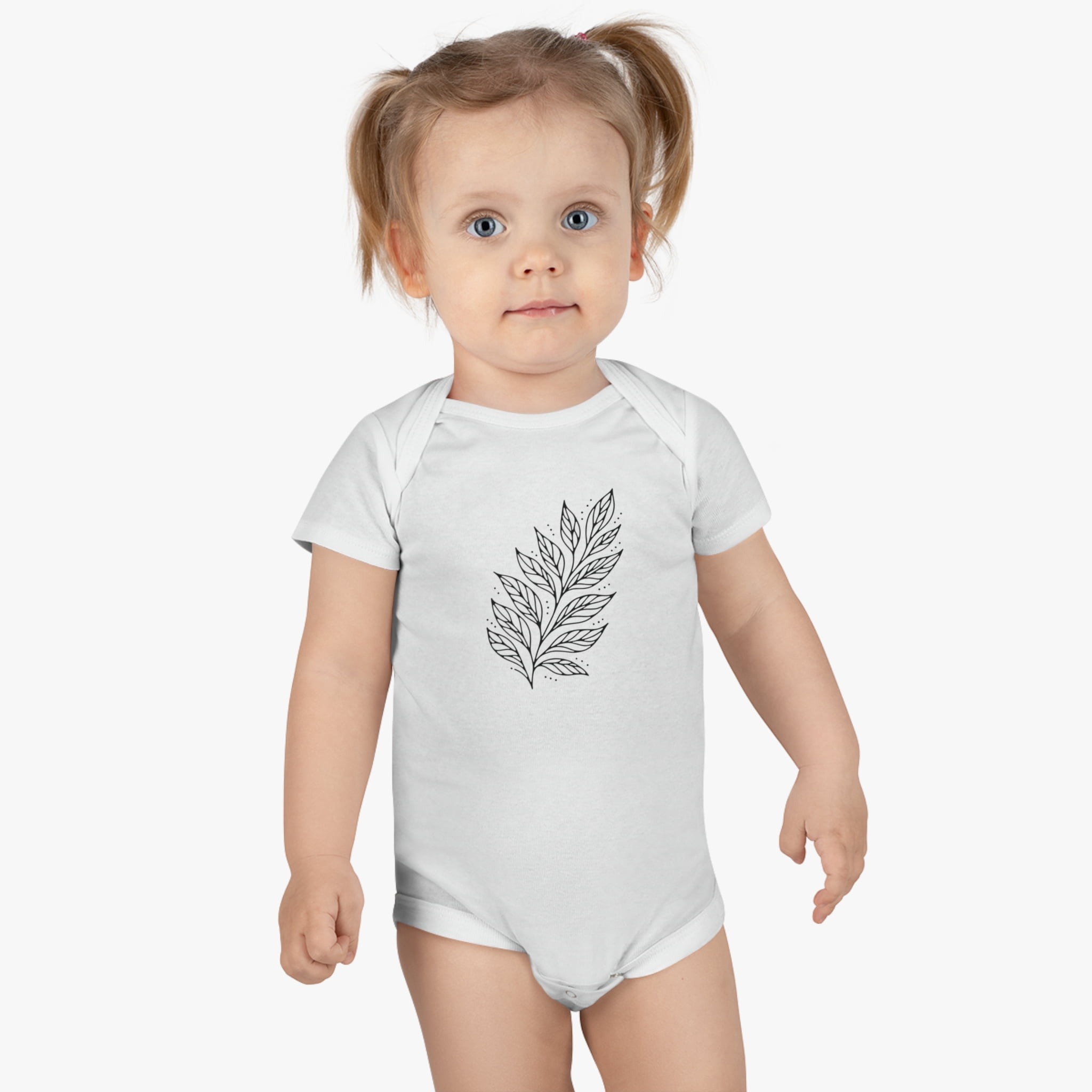 Boho Leaf Baby Onesie® - Adorable Design in 4 Color Options