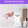 thumbnail image 5 of 3-in-1 Electric Bug Zapper Racket with Telescopic Extension - Indoor and Outdoor Mosquito Swatter, 5 of 8