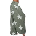 thumbnail image 2 of Bibifish Women's Pants Loose Star Print Plazzo Pants Plus Size Lantern Style Long Pants Casual Soft Daily Loungewear Comfortable Fashion Wear Trousers, 2 of 8