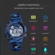 thumbnail image 3 of Reloj Niños Deportivo Luminoso Impermeable Camuflaje Militar Color de la correa Azul marino, 3 of 4