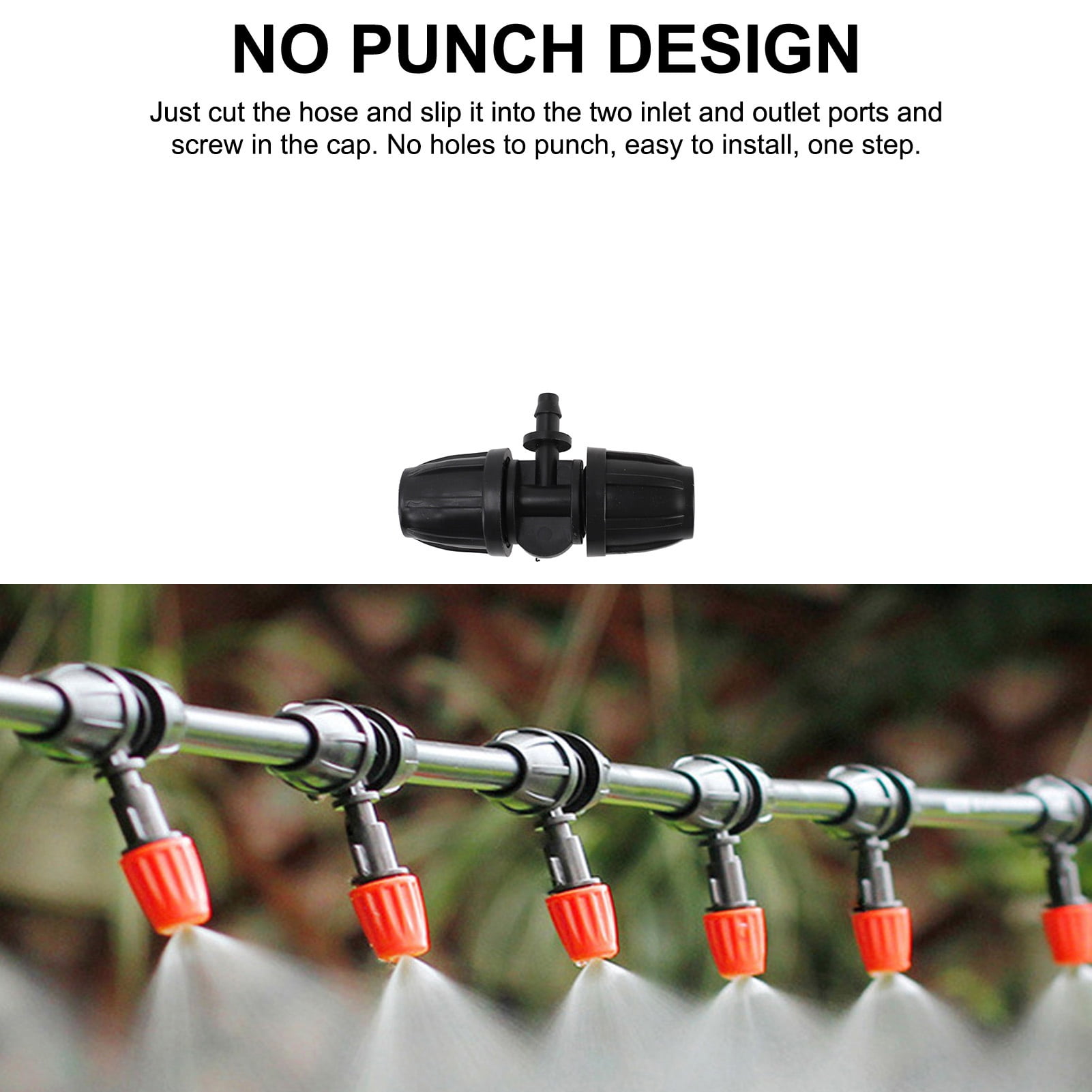 NFTIGB Drip Irrigation System Kit, Automatic Watering System with Water Timer for Greenhouse Garden Lawn Potted Plants, 69 Pieces (9.84 inches / 25 cm) - Make Gardening Easier