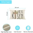 thumbnail image 3 of Easter Bunny Lumbar Pillow Covers Set of 2, 12x20 inch Plain Easter Decorative Throw Pillows Easter Cross Cushion Cases for Couch Sofa Livingroom Bedroom, 3 of 7