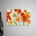 thumbnail image 2 of Great Big Canvas "Poppies Melody I"  by Lisa Audit Burgundy Peach Traditional  Wrapped Canvas Print Wall Artwork, 2 of 7