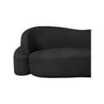 thumbnail image 5 of Meridian Furniture Principessa Black Boucle Fabric Sofa, 5 of 15