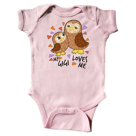 

Inktastic My Gigi Loves Me- cute owl family Gift Baby Boy or Baby Girl Bodysuit