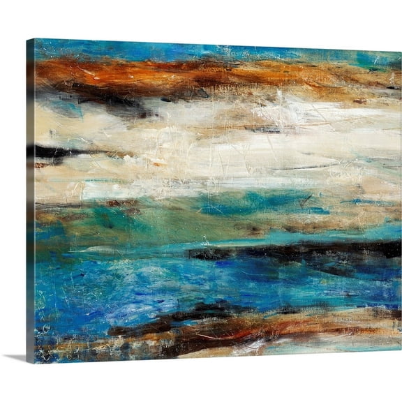 Great Big Canvas "Bramble I"  by Tim O'Toole Black Brown Contemporary  Wrapped Canvas Print Wall Artwork