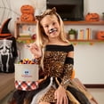 thumbnail image 5 of WHEANG Halloween Handbag Basket Canvas Bucket Halloween Decorative Hand Held Cloth Basket Large Capacity Storage Candy Basket, 5 of 5