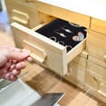 thumbnail image 6 of Velvet Jewelry Tray Black Stackable Showcase Jewelry Display Stand Drawer Removable Cosmetic Holder Jewelry Organizer Storage for DIY Earring Necklaces Pendants Bracelet Ring 8.94" x 5.7" x 1.1", 6 of 7