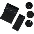 thumbnail image 3 of 3 Piece Bra Extension Extension For Bras With Hooks Black White Beige Flexible, 3 of 8