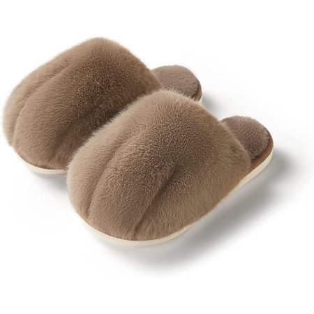 

CoCopeaunt Fluffy Slippers for Women Men Cute Cat Paw Memory Foam Slippers Fuzzy Plush Funny House Shoes for Animal Lovers Outdoor Bedroom Gift