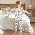thumbnail image 6 of joogoo Cartoon Elephants 2 Piece Long Sleeve Tee and Pants Cotton Pajama Set 8Y, 6 of 7