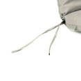 thumbnail image 6 of Jordan Manufacturing 72" x 22" Veranda Cream Solid Rectangular Outdoor Chaise Lounge Cushion with Ties and Hanger Loop, 6 of 10