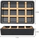 thumbnail image 4 of Jaboneras de bambú para ducha con drenaje, soporte de madera para jabonera de baño, fácil de limpiar, duraderas (cuadrado negro individual), 4 of 5