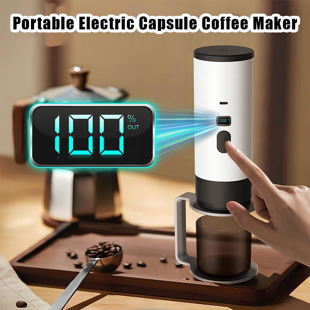Portable Coffee Maker For Nespresso Capsules USB Powered 90ml Capacity Rapid Heating Lightweight For Travel Camping Office Home Use