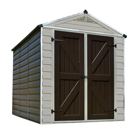 Palram Skylight Shed, 6' x 8', Tan