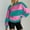 Pink, variant on Axiiglly Long Sleeve Shirts for Women Trendy Striped Shirt Loose Crewneck Pullover Tunic Tops Casual Color Block Soft Lightweight Sweatshirt