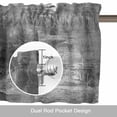thumbnail image 6 of Black Abstract Valance Curtain Vintage Graffiti Window Valances Rod Pocket Short Curtains Window Treatments for Kitchen Bedroom Bathroom Laundry 56" x 16", 6 of 9