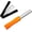 Orange/Black 2pcs, variant on Diamond Knife sharpener Pocket Sharpening Stone #400/600 Double Sides Folding Portable Orange - 1pcs