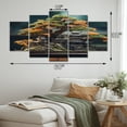 thumbnail image 4 of Designart "Bonsais Wisdom Asian beauty VII" Asian Metal Wall Art Set, 4 of 5