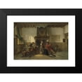 thumbnail image 2 of Herman Frederik Carel Ten Kate 14x11 Black Modern Framed Museum Art Print Titled - Soldiers in a Guardsroom (1865 - 1867), 2 of 5