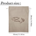 thumbnail image 3 of Linen Reusable Bread Bags, Oilproof Food Storage Bags for Homemade Sourdough Bread Sandwich, Drawstring Large Bakery Bag Eco-Friendly for Kitchen & Picnic, 11.8x15 Inch, 3 of 9