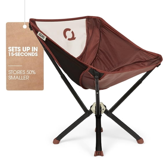 Silla de camping CLIQ ClassiQ ligera y plegable, capacidad de 181 kg