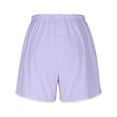 thumbnail image 4 of Short Pants for Women - Breathable Comfortable Casual Wear with Adjustable Drawstring and Versatile Split Design for Summer Activities, 4 of 6