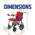 thumbnail image 4 of Alton Mobility -KANO- (only 35lbs) Foldable Electric Wheelchair, Travel Size, User-Friendly - Red, 4 of 12