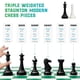 thumbnail image 2 of Juego de ajedrez Chess Geeks, tamaño de torneo con triple peso, 2 of 9