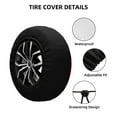 thumbnail image 2 of Fotbe Roses Funda de Llanta de Repuesto con Estampado, Engrosada, Ajuste Universal para Jeep, Remolque, RV, SUV, Camión-15 inch, 2 of 6