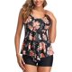 thumbnail image 2 of Trajes de baño para mujer, traje de baño de 2 piezas con volantes, parte inferior de bikini de cintura alta, trajes de baño de talla grande con control de barriga Zhivalor WRHS-108-3, 2 of 4