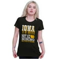 thumbnail image 3 of Iowa Locals Home State Pride Funny IA Womens Fitted Plus Size Graphic Tee Brisco Brands 2X, 3 of 5