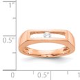 thumbnail image 3 of 14K Rose Gold Polished Diamond Ring, 3 of 3