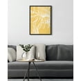 thumbnail image 7 of Kate and Laurel Sylvie Flower in Yellow Framed Canvas Wall Art by Apricot and Birch, 18x24 Gray, Floral Art for Wall, 7 of 7