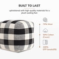 thumbnail image 6 of Anji Mountain Cube Plaids Woven Pouf, 6 of 6