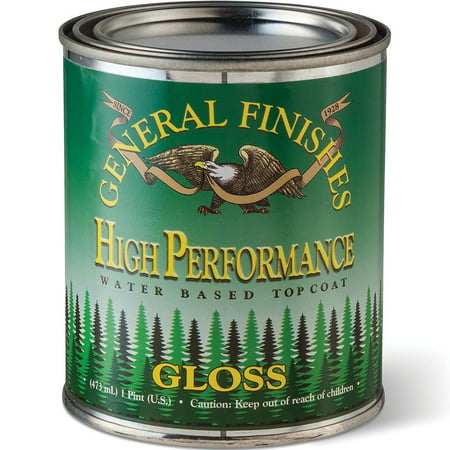 Gloss EF High Performance Polyurethane, Pint, Best Water Based Finishes Ever Tested by Woodcraft By General Finishes Ship from (Best Water In The Us)